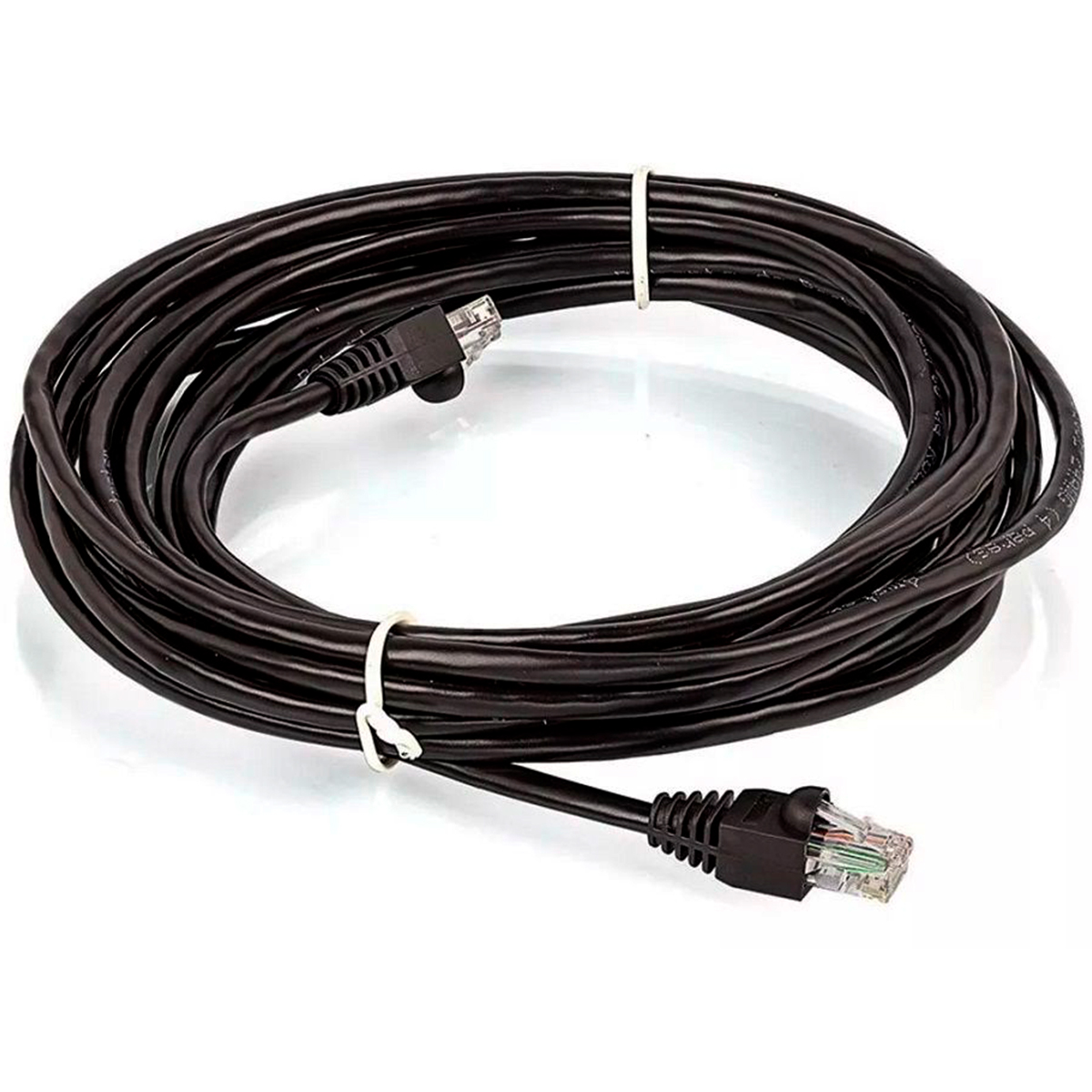 Cabo de Rede UTP (Patch Cord) RJ45 Cat 5e - 10 metros - Preto - Plus Cable PC-ETHU100BK