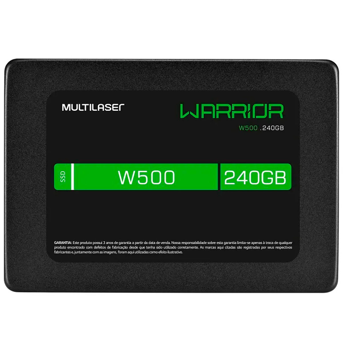 SSD 240GB Multilaser Gamer Warrior - SATA - Leitura 540 MB/s - Gravação 500MB/s - SS210