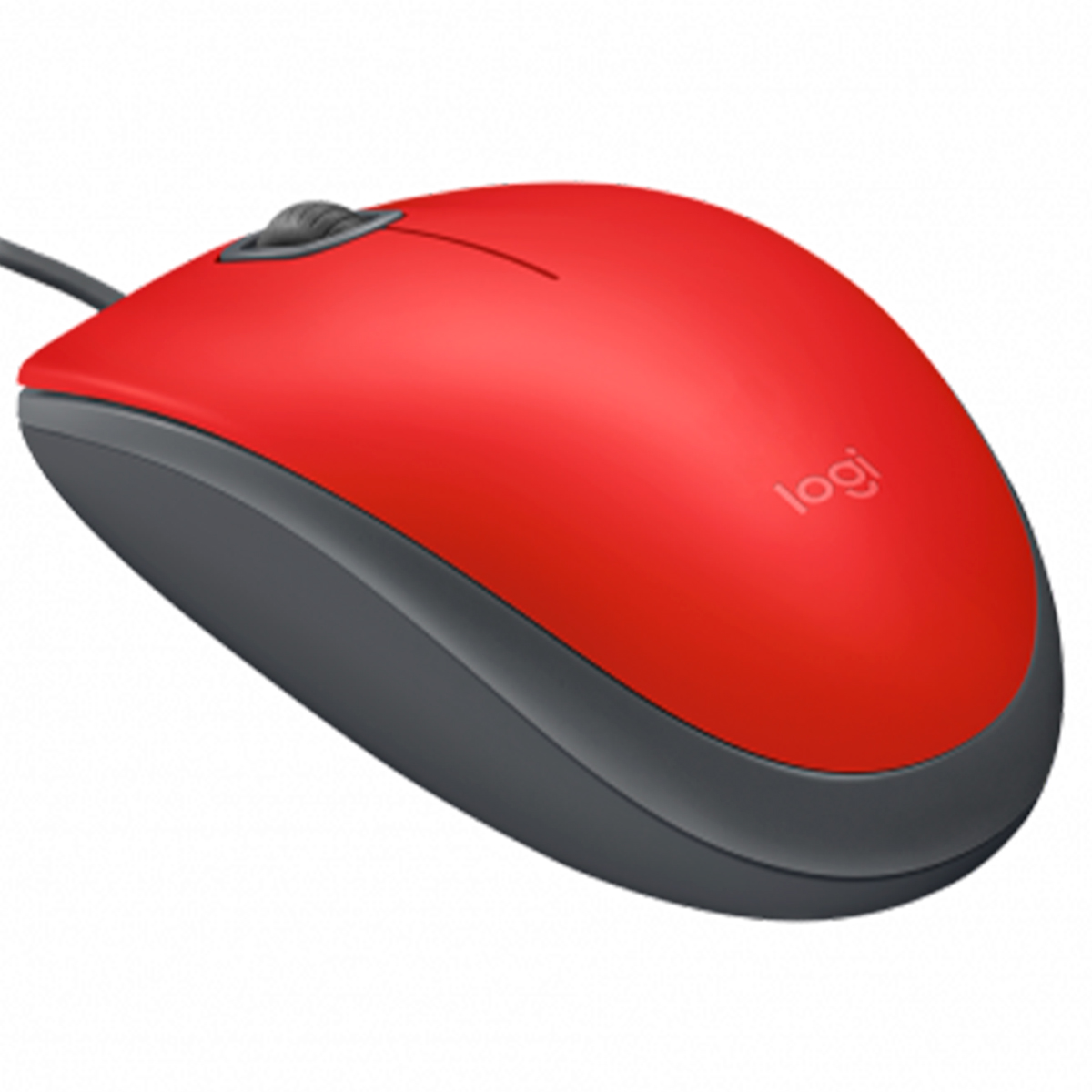 Mouse Logitech M110 Silent - USB - Clique Silencioso - Ambidestro - Vermelho - 910-005492