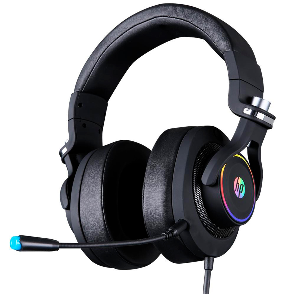 Headset Gamer HP H500GS - 7.1 Surround - LED RGB - Drivers 50mm - Conector USB