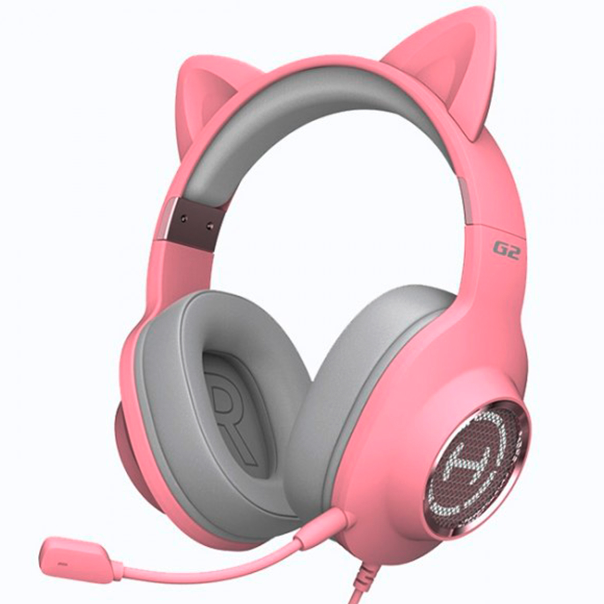 Headset Gamer Edifier G2 II Over-Ear - LED RGB - Som Virtual 7.1 Surround - Conector USB - com Microfone - Rosa - G2II-PK