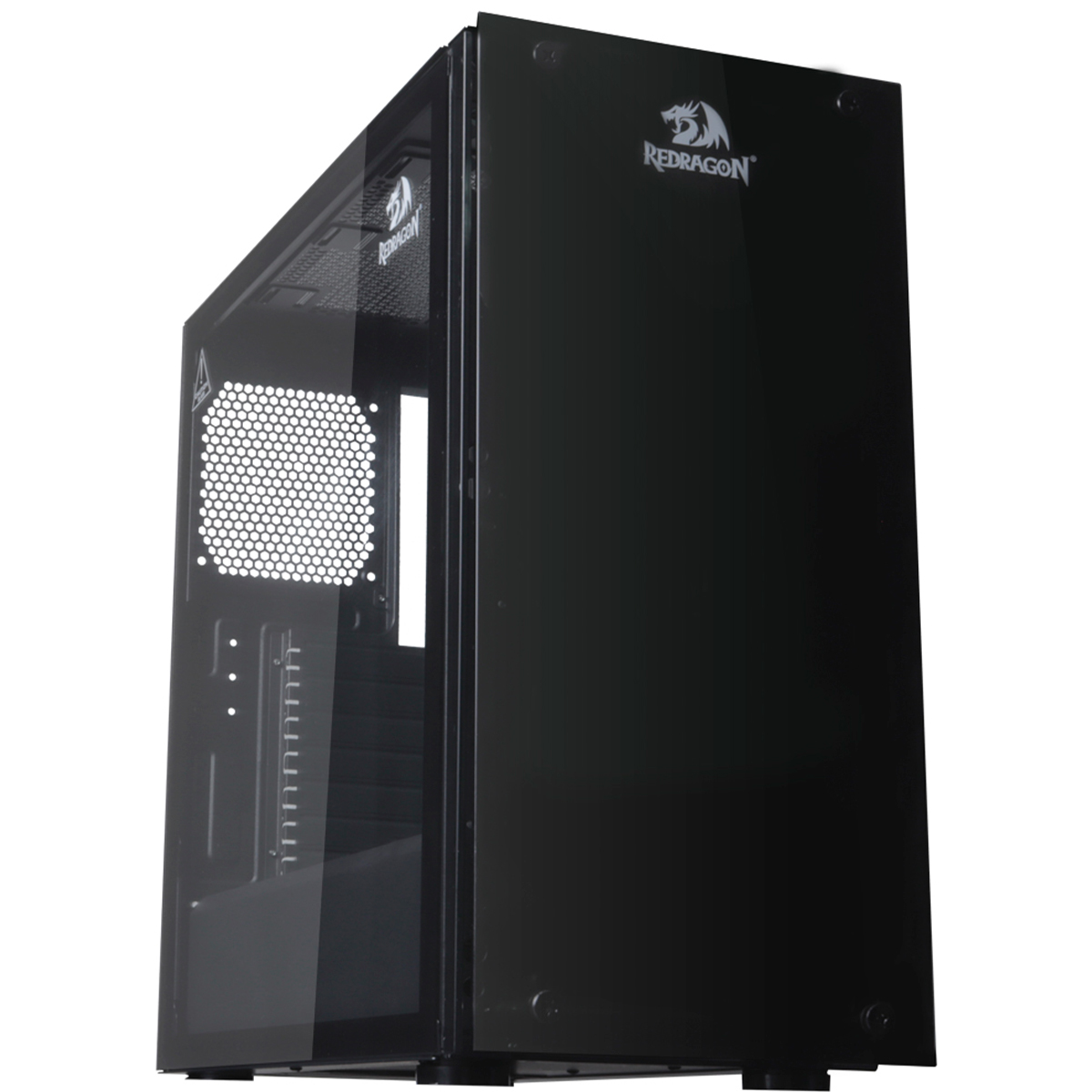 Gabinete Gamer Redragon Cosmos GC-615 - Laterais e Frontal em Vidro Temperado - Mid Tower - Preto