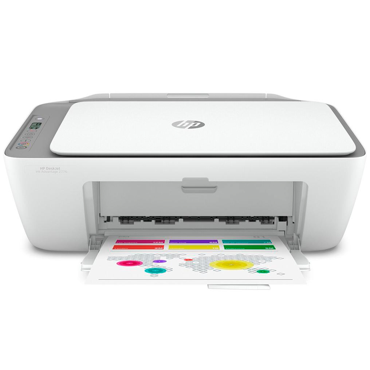 Multifuncional HP DeskJet Ink Advantage 2776 - USB, Rede, Wi-Fi - Impressora, Copiadora e Scanner - 7FR20A