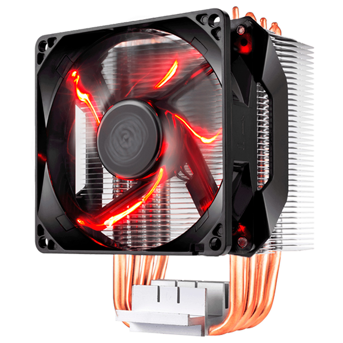 Cooler para Processador Master Hyper H410R - Intel / AMD - 4 heat Pipes de Cobre - com LED Vermelho - RR-H410-20PK-R1