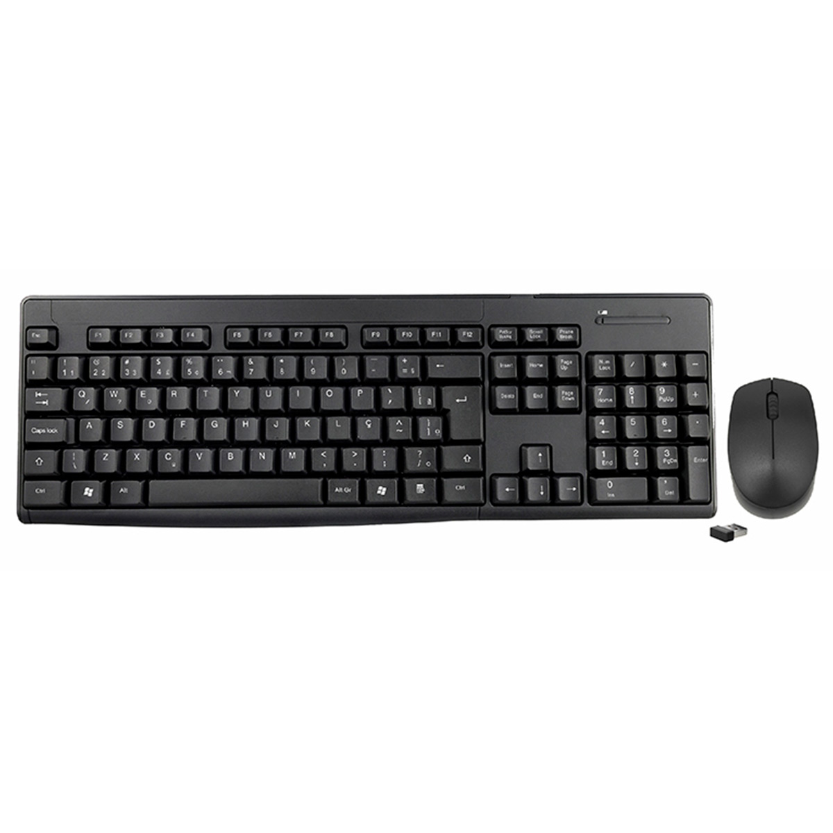 Kit Teclado e Mouse sem Fio K-Mex - ABNT2 - 1200dpi - KA-S229/MA-A733