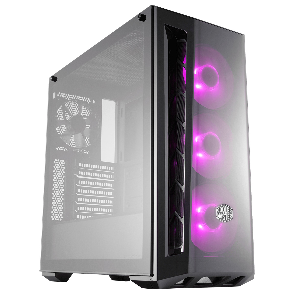 Gabinete Cooler Master Masterbox MB520 - com Controlador e 3 coolers RGB - Lateral em Vidro - MCB-B520-KGNN-RGB