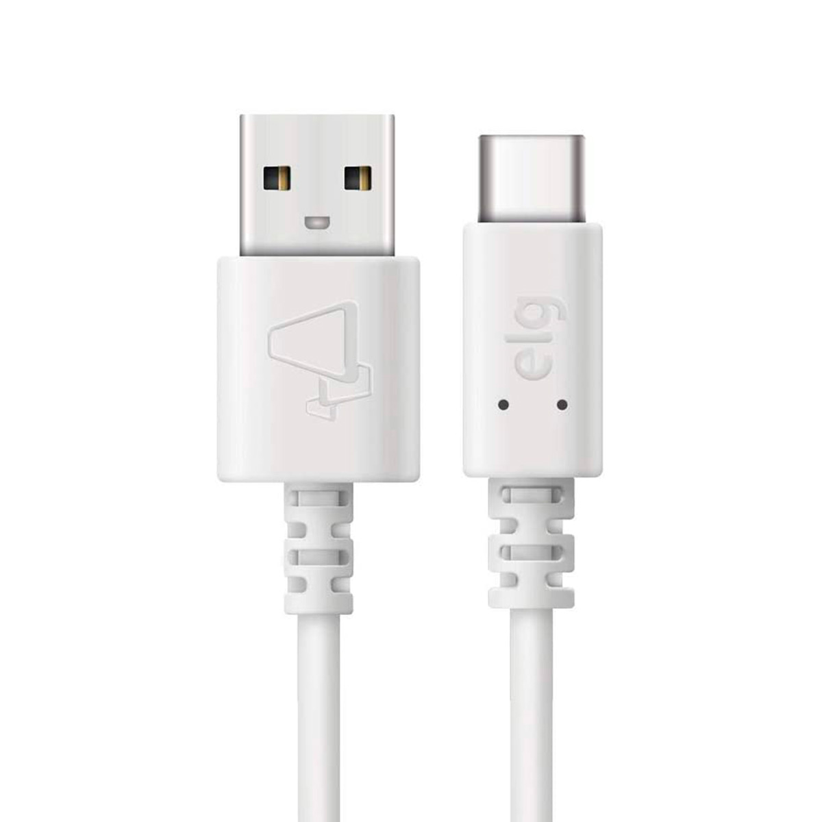 Cabo USB-C para USB - Fast Charging - 2 metros - 15W - Branco - ELG TCUSB2