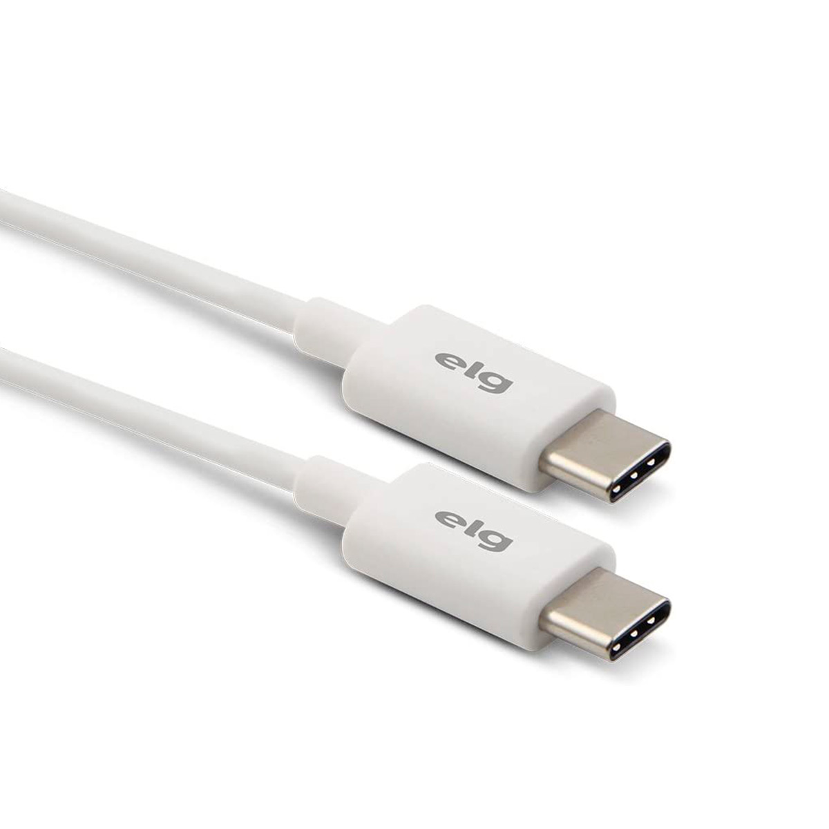 Cabo USB-C - Fast Charging - 1 metro - 15W - Branco - ELG TC2TC