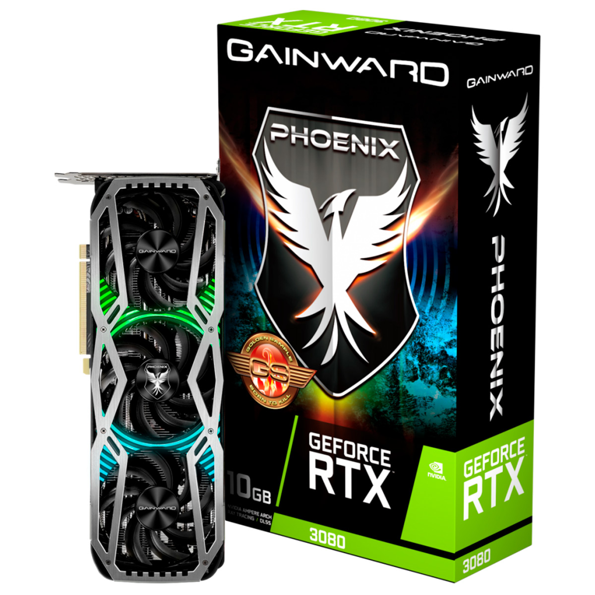 GeForce RTX 3080 12GB GDDR6X 384bits - Phoenix Series - Gainward NED3080019KB-132AX - Selo LHR