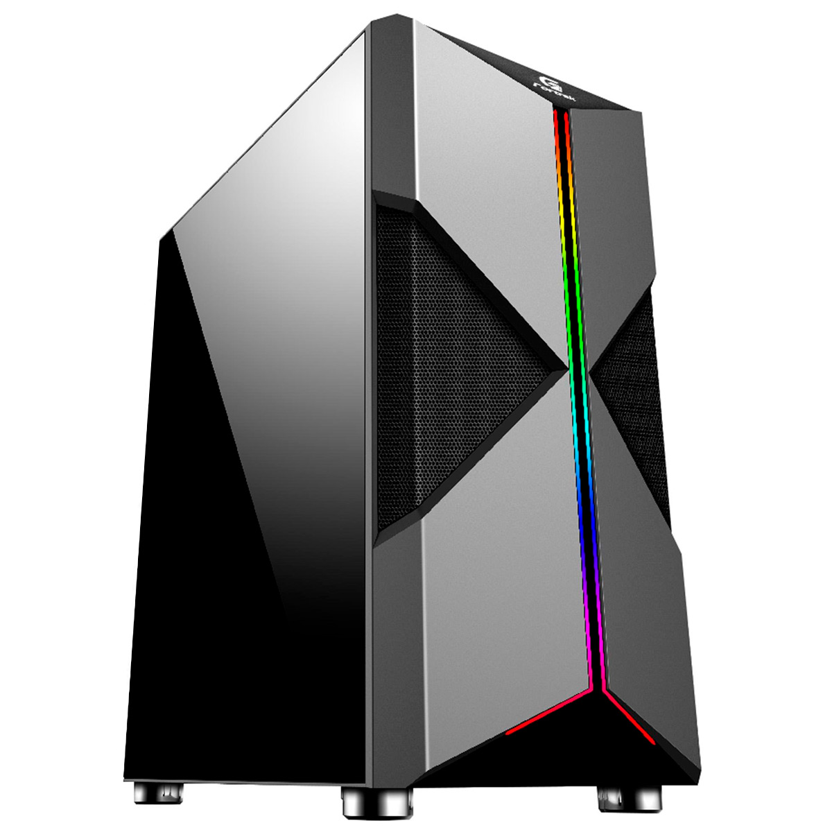 Gabinete Gamer Fortrek Holt - Lateral em Acrílico - LED RGB - Mid Tower - 70571 - Liquidação Peça de Vitrine