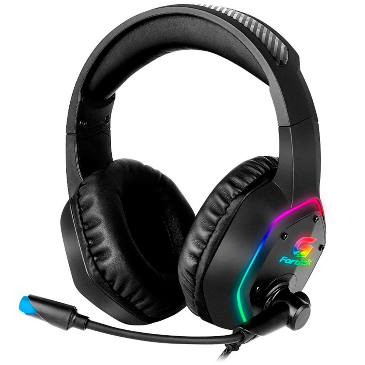 Headset Gamer Fortrek Blackfire - LED RGB - Conector P2 e USB - 70554