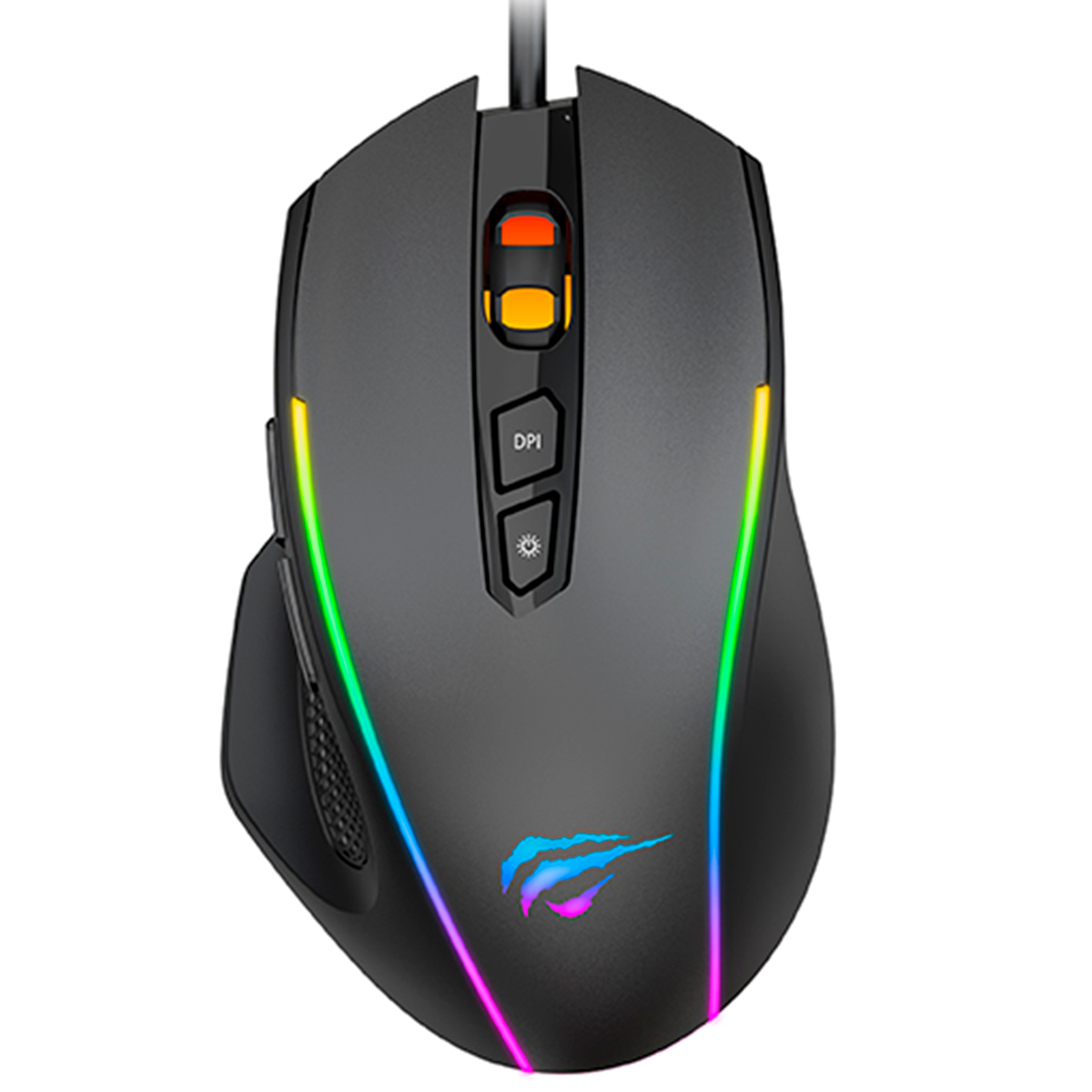 Mouse Gamer Havit MS1011 - 7200dpi - 8 Botões - RGB - HV-MS1011