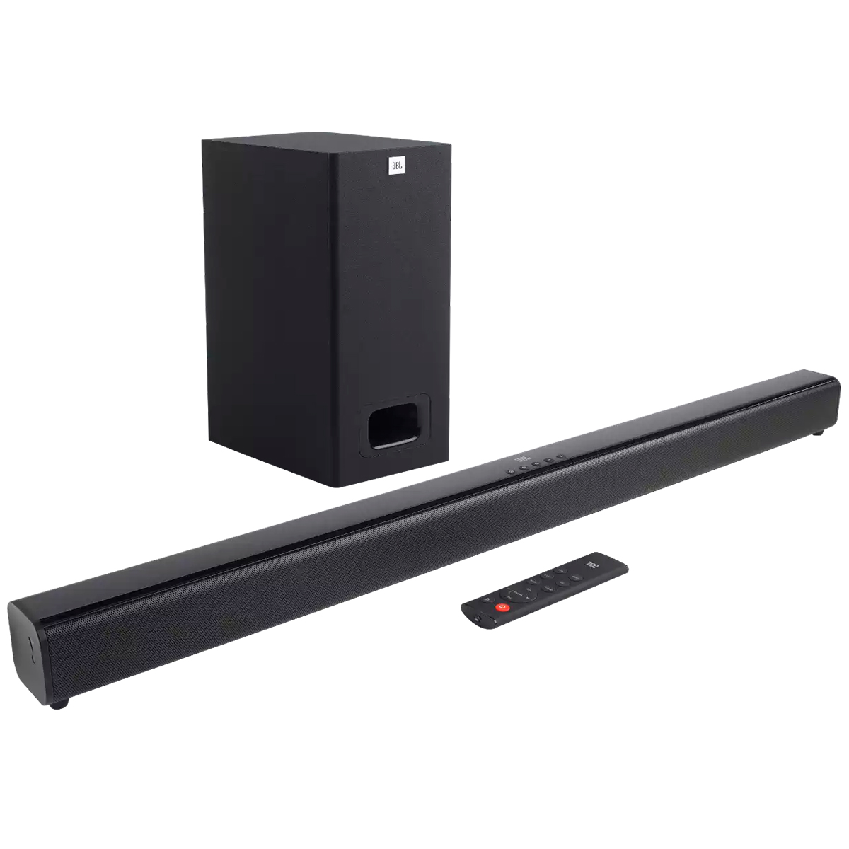 Soundbar 2.1 JBL Cinema SB130 - 55W RMS - Conexão HDMI, Óptico e Bluetooth - Subwoofer com fio - JBLSB130BLKBR