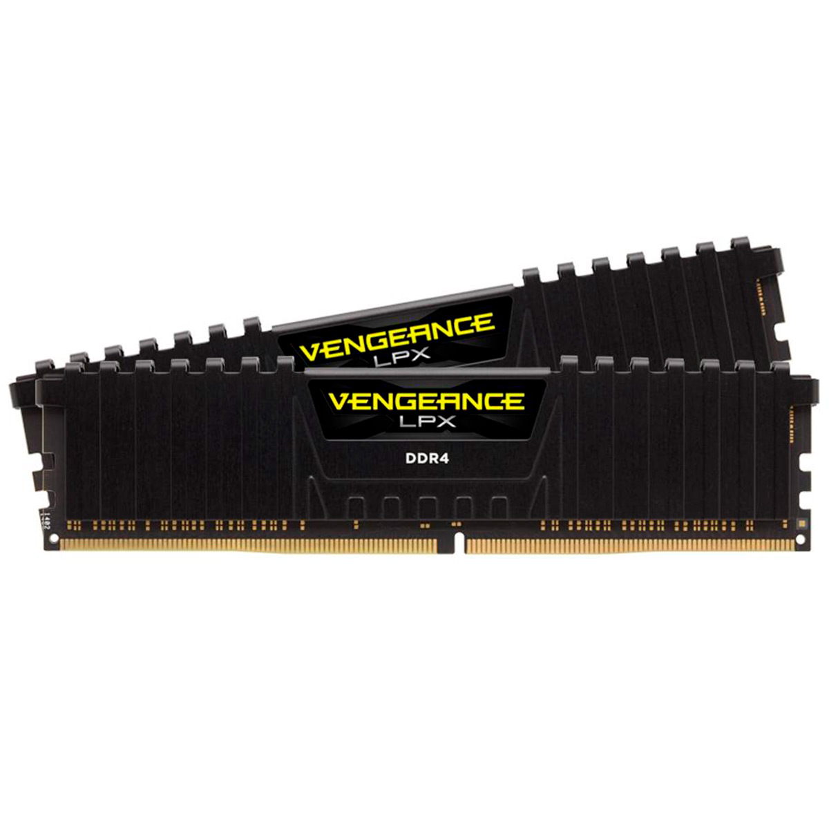 Memória Kit 16GB DDR4 2400MHz (2 x 8GB) Corsair Vengeance LPX - CL14 - Preto - CMK16GX4M1A2400C14