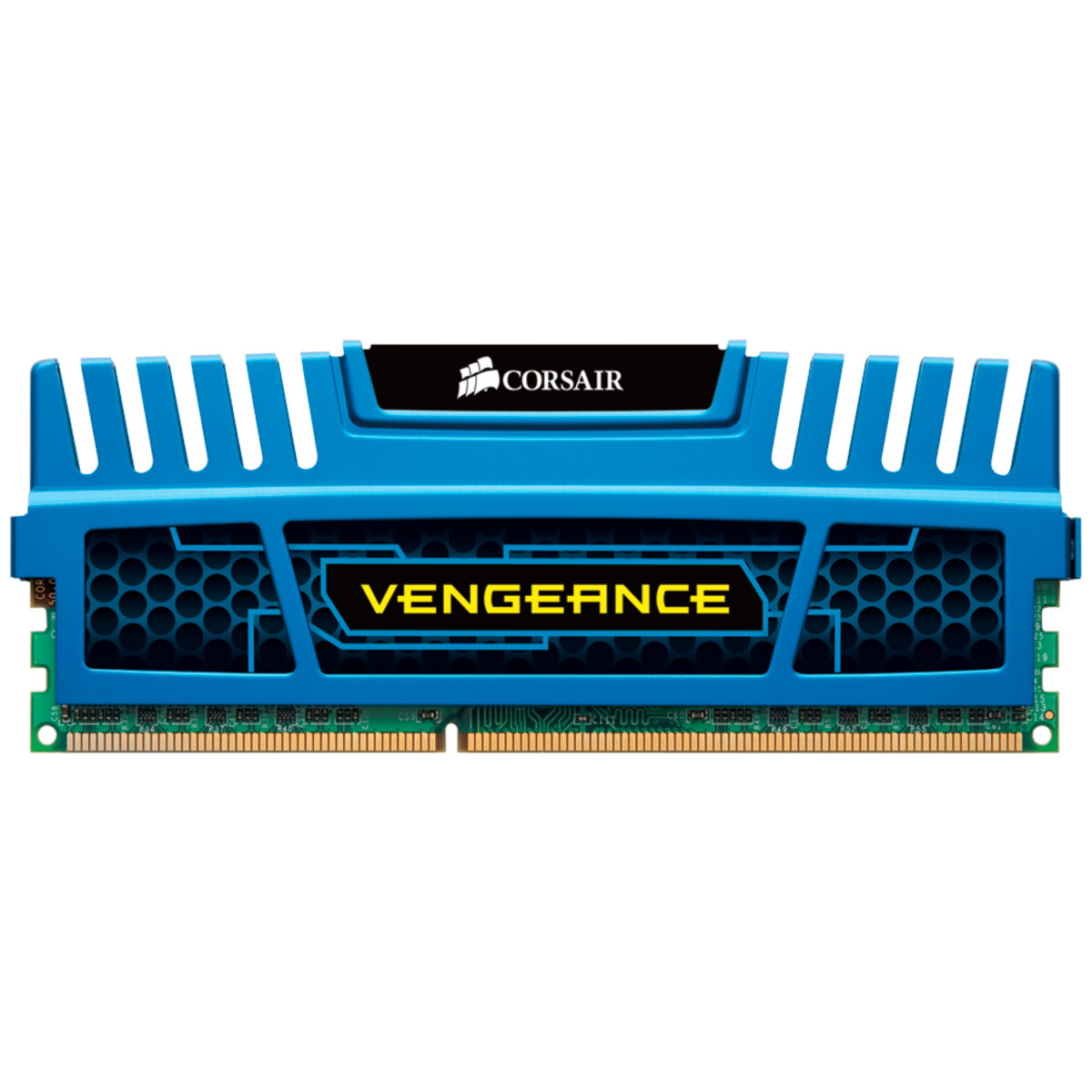 Memória 8GB DDR3 1600MHz Corsair Vengeance - CL10 - Azul - CMZ16GX3M2A1600C10B