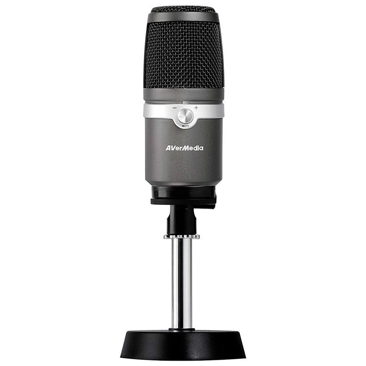 Microfone Condensador USB AverMedia AM310 - Ideal para Mesa de Gravação e vídeos Youtube