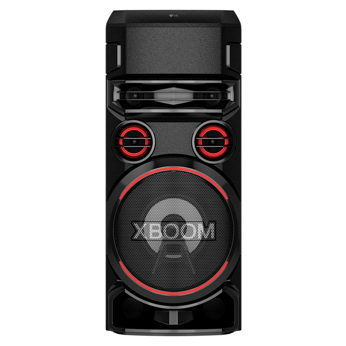 Caixa de Som Acústica LG XBOOM RN7 - Super Graves - Multi Bluetooth e Wireless Party Link - Karaokê - Entrada para Microfone e Guitarra - Iluminação LED