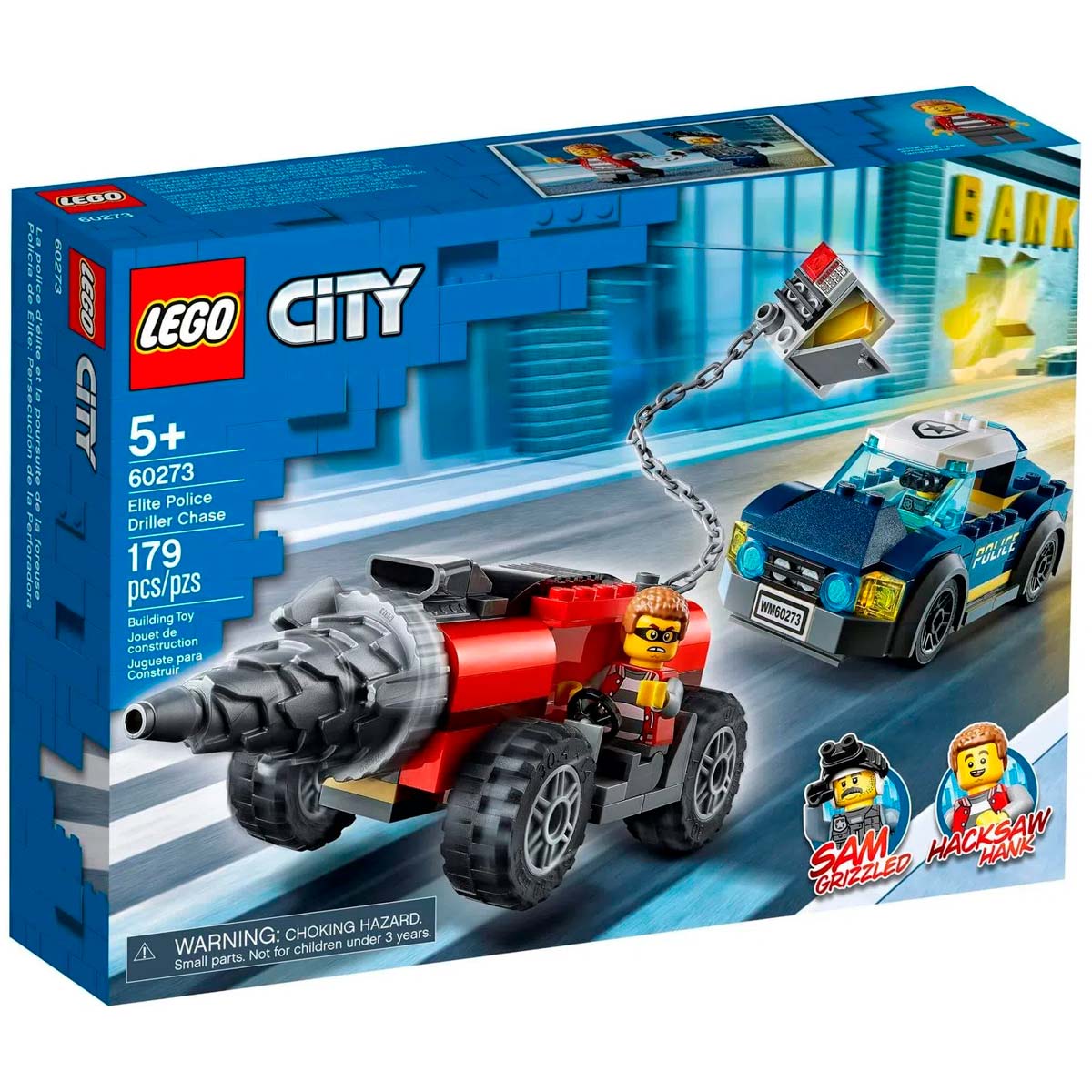 LEGO City - Polícia de Elite: Perseguição de Carro Perfurador - 60273