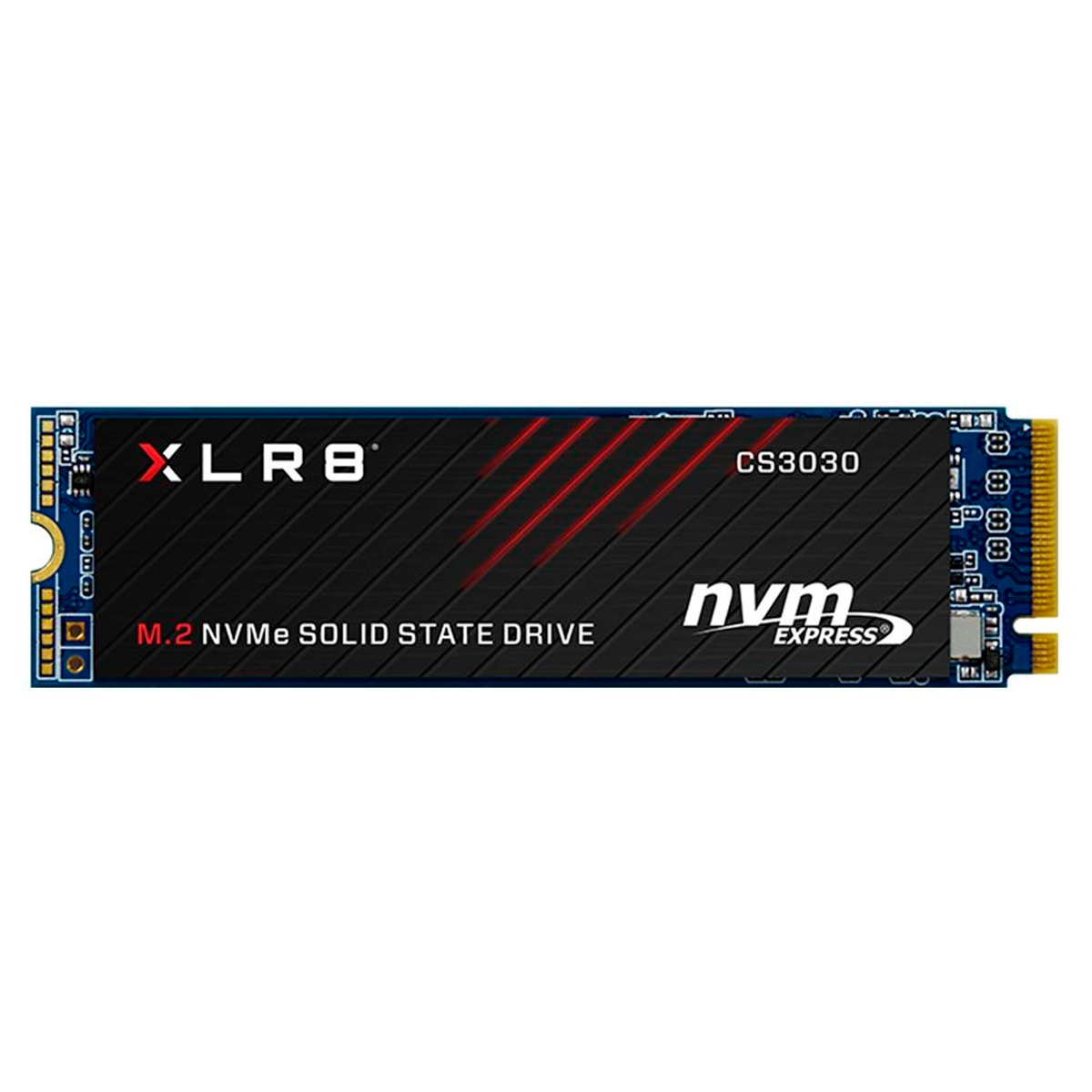 SSD M.2 250GB PNY CS3030 - NVMe - Leitura 3.500MB/s - Gravação 1.050MB/s - M280CS3030-250-RB