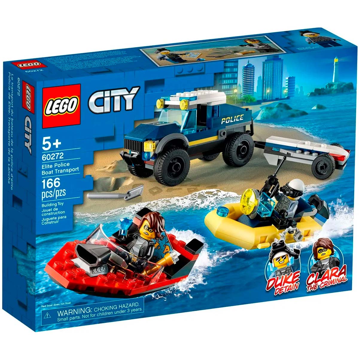 LEGO City - Transporte de Barco da Polícia de Elite - 60272