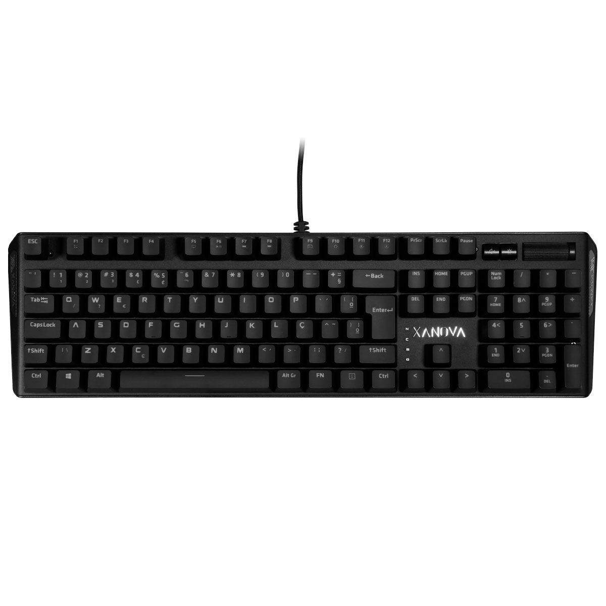 Teclado Mecânico Gamer Galax Xanova Pulsar - ABNT2 - LED Branco - Switch Cherry MX Brown - XK414C3WHABK1BBRG