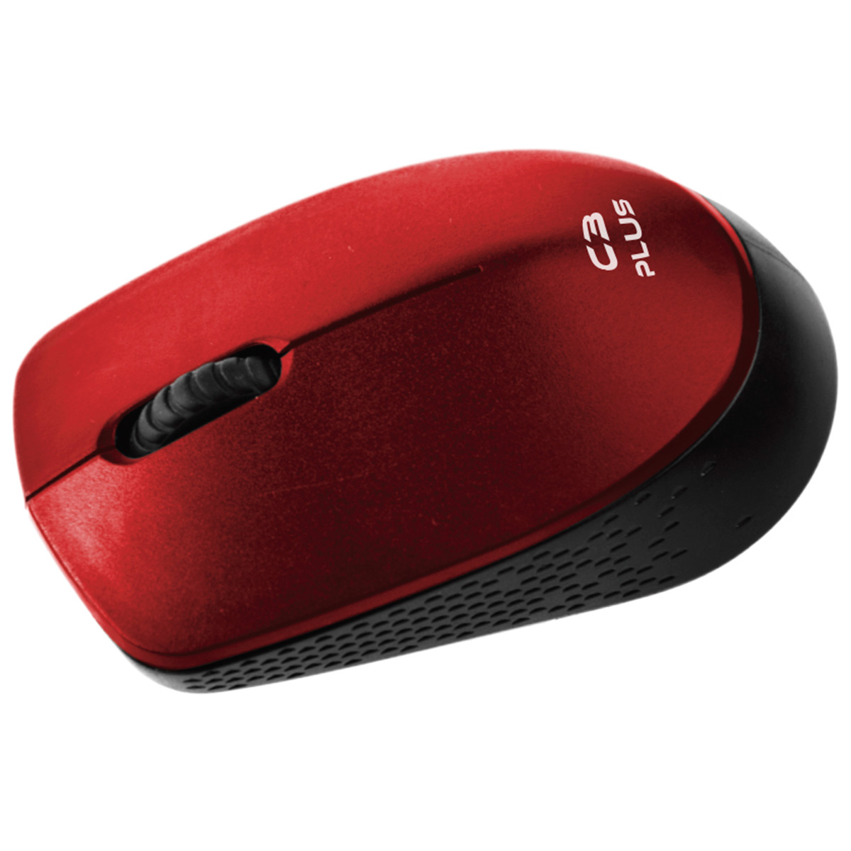 Mouse sem Fio C3Plus M-W17RD - 2.4GHz - 1000dpi - Vermelho