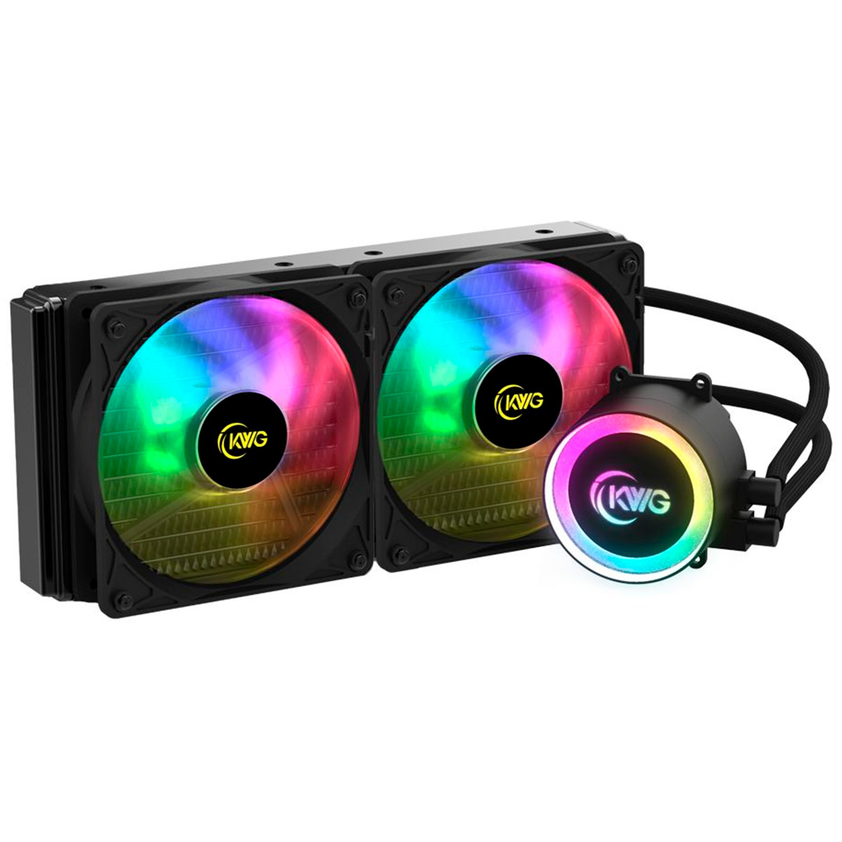 Water Cooler KWG Crater M1-240 Lite (AMD / Intel) - LED RGB