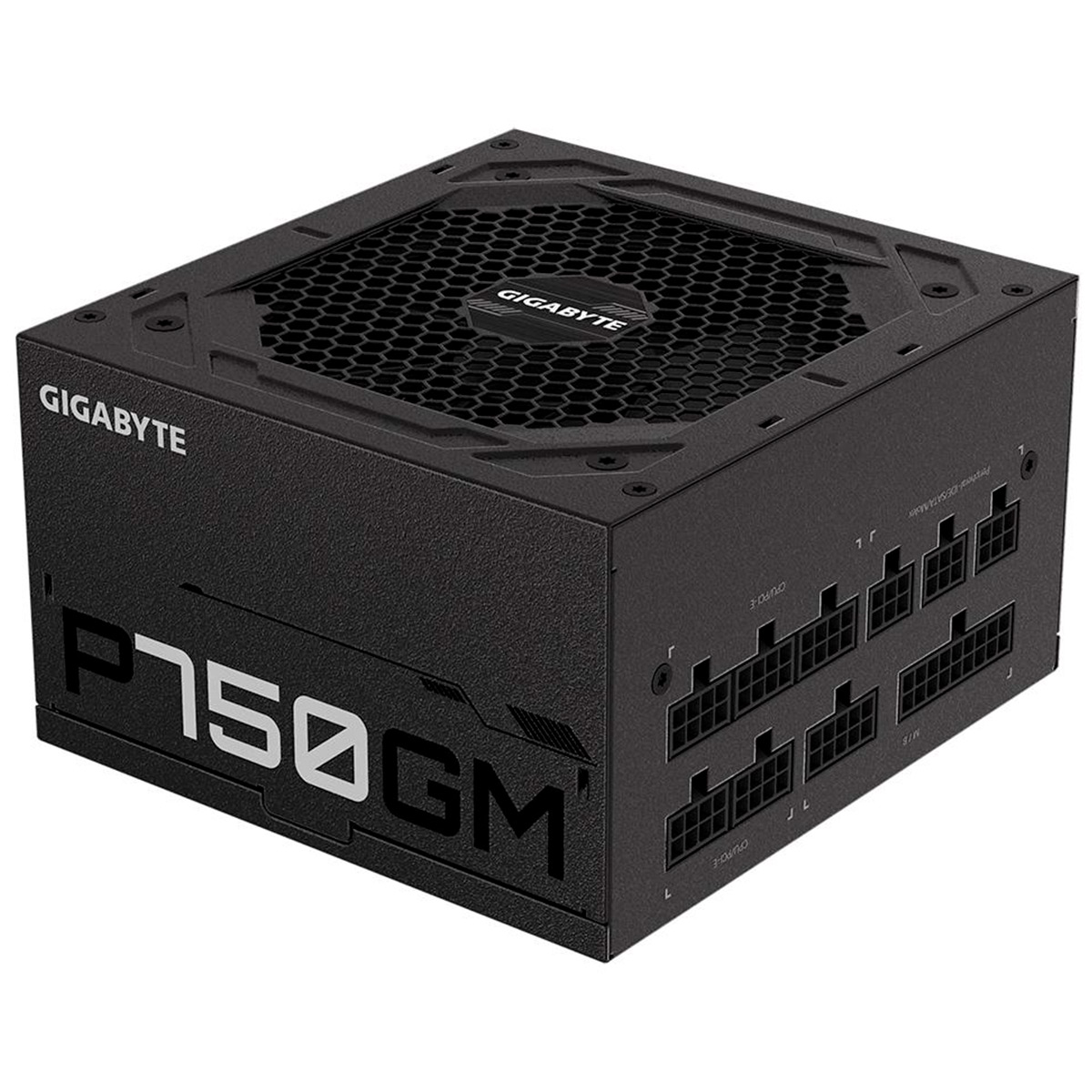 Fonte 750W Gigabyte P750GM - Modular - Eficiência 90% - 80 PLUS® Gold - GP-P750GM