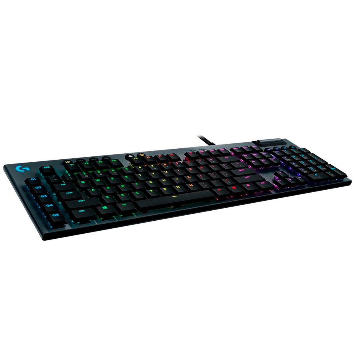 Teclado Mecânico Gamer Logitech G815 - G HUB - Padrão US - Iluminação Lightsync RGB - Switch GL Tactile Marrom - 920-008984