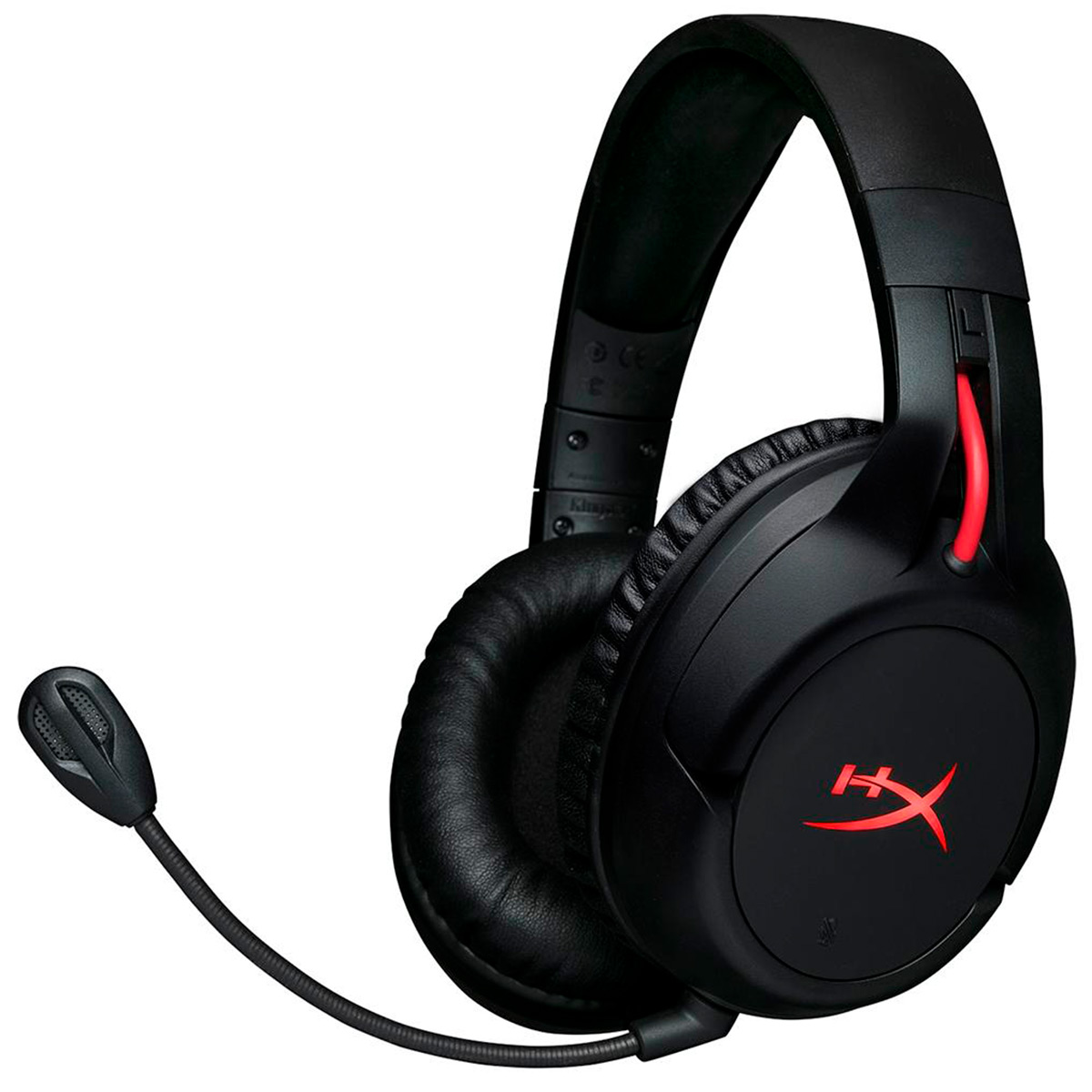 Headset Gamer Sem Fio Kingston HyperX Cloud Flight - Drivers 50mm - LED Vermelho - Microfone Destacável - HX-HSCF-BK/AM