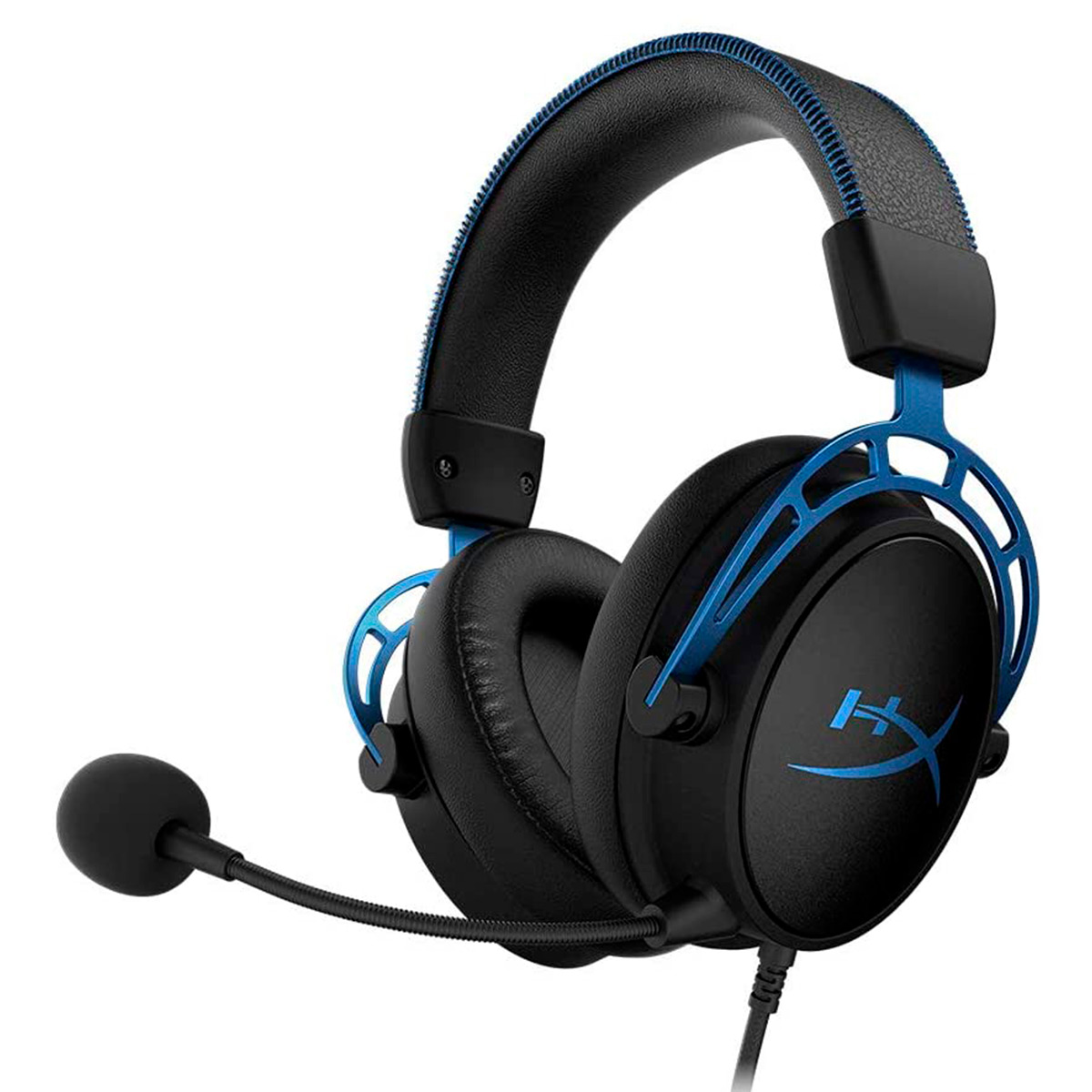 Headset Gamer Kingston HyperX Cloud Alpha S - 7.1 Surround - Cabo e Microfone Destacável - Conector P2 - HX-HSCAS-BLWW
