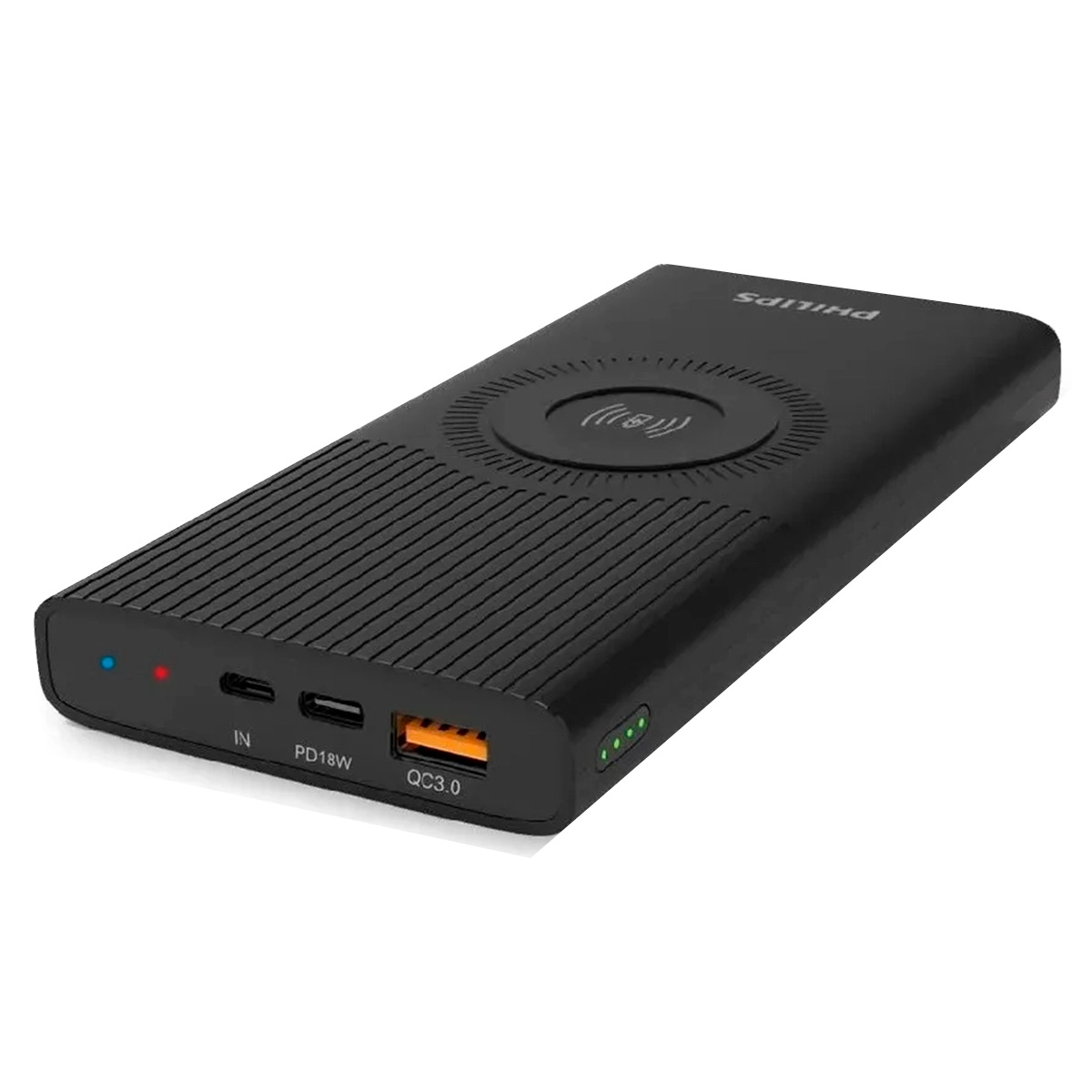 Power Bank Carregador Portátil sem Fio - Philips DLP6643C/97 - Ultra Rápido - PD18W - Quick Charge 3 - 10000mAh