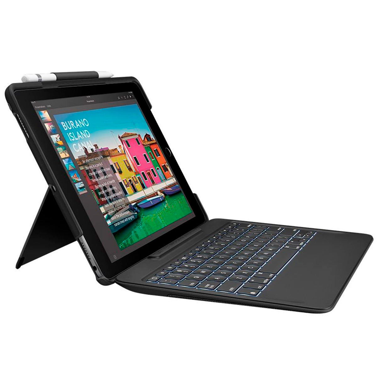 Slim Combo Logitech - Capa e Teclado Iluminado Destacável para iPad Pro 10.5