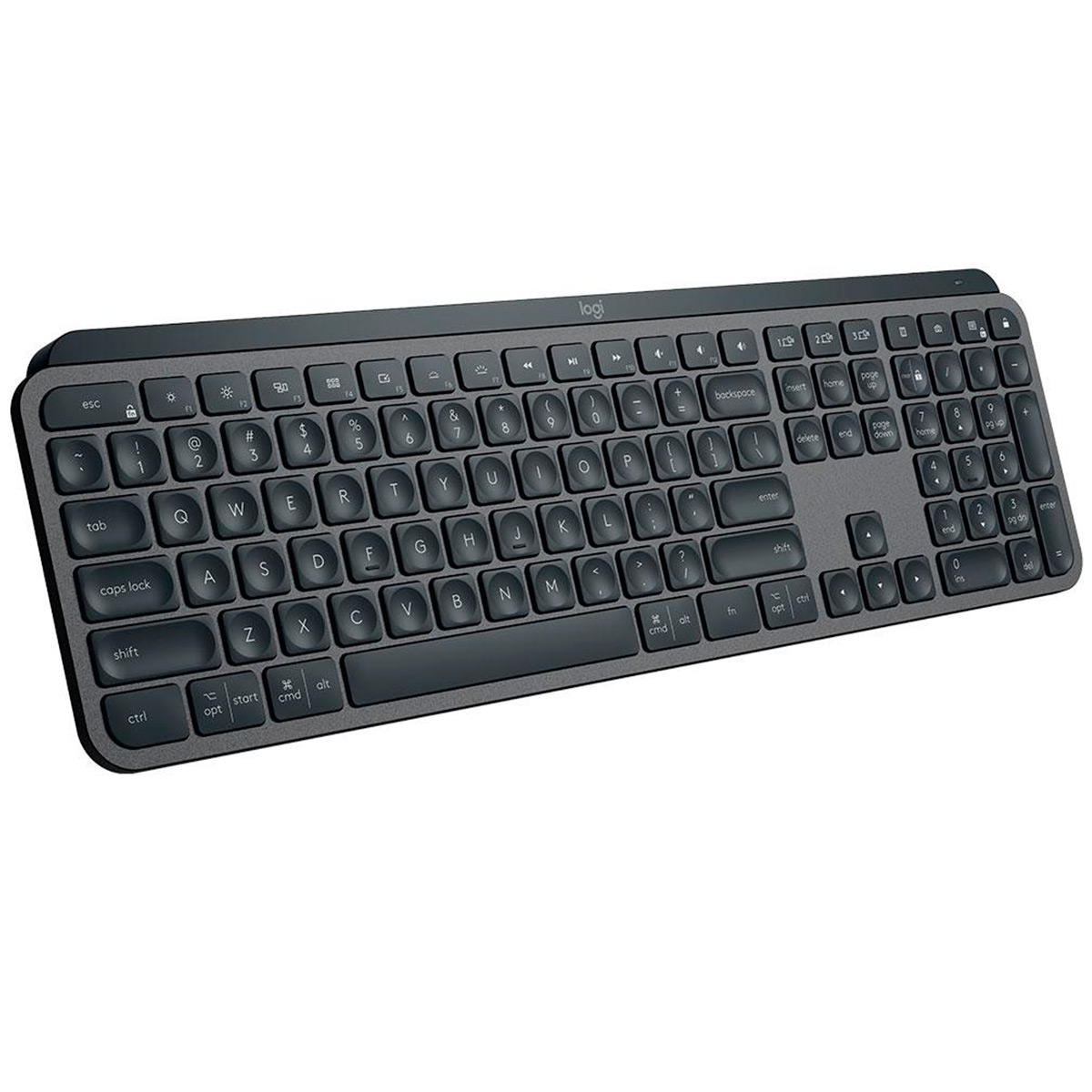 Teclado sem Fio Logitech MX Keys - Bluetooth - Receptor Unifying USB - Iluminação Inteligente - 920-009297