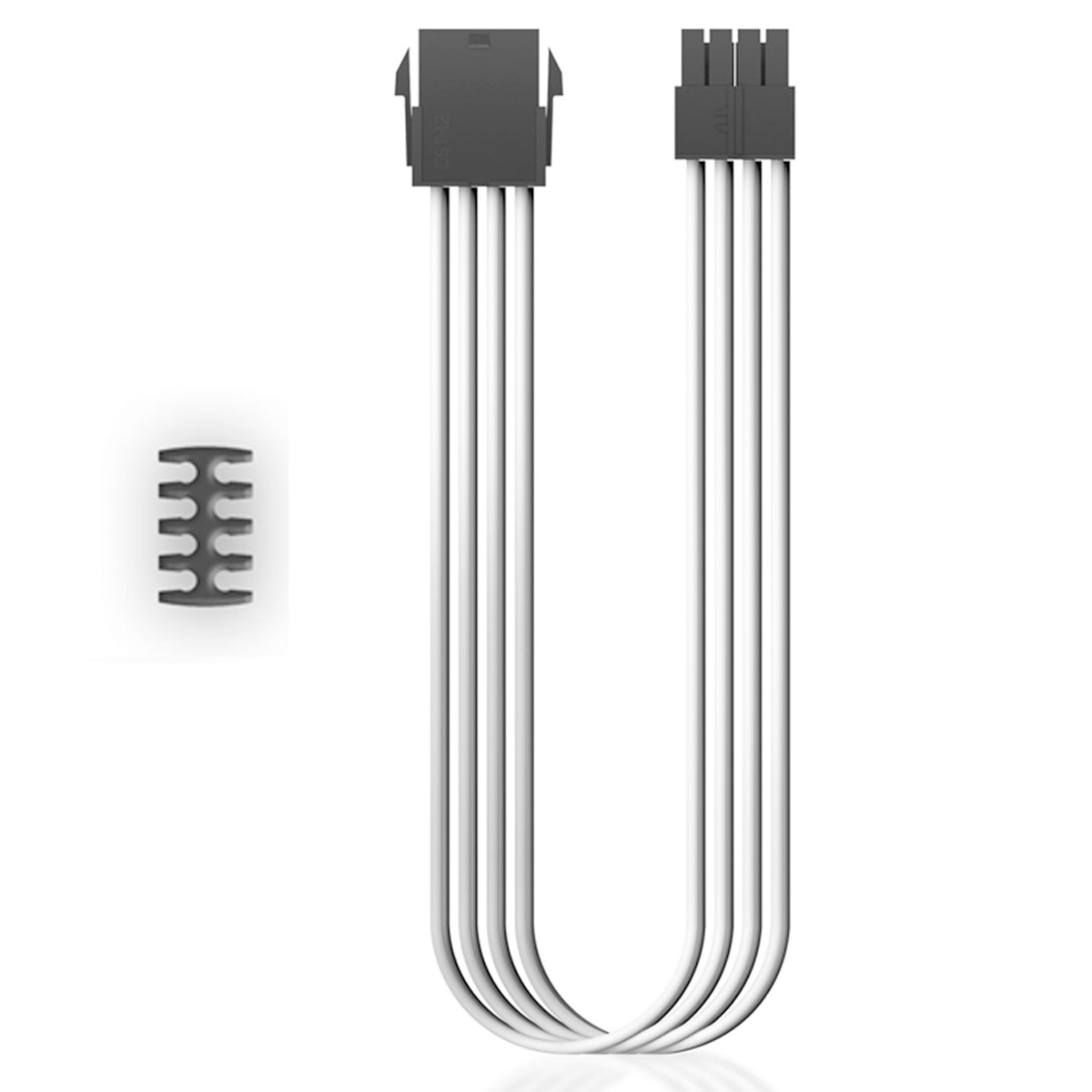 Extensor de Cabo 8 Pinos - 30cm - Branco - Deepcool EC300-CPU8P-WH