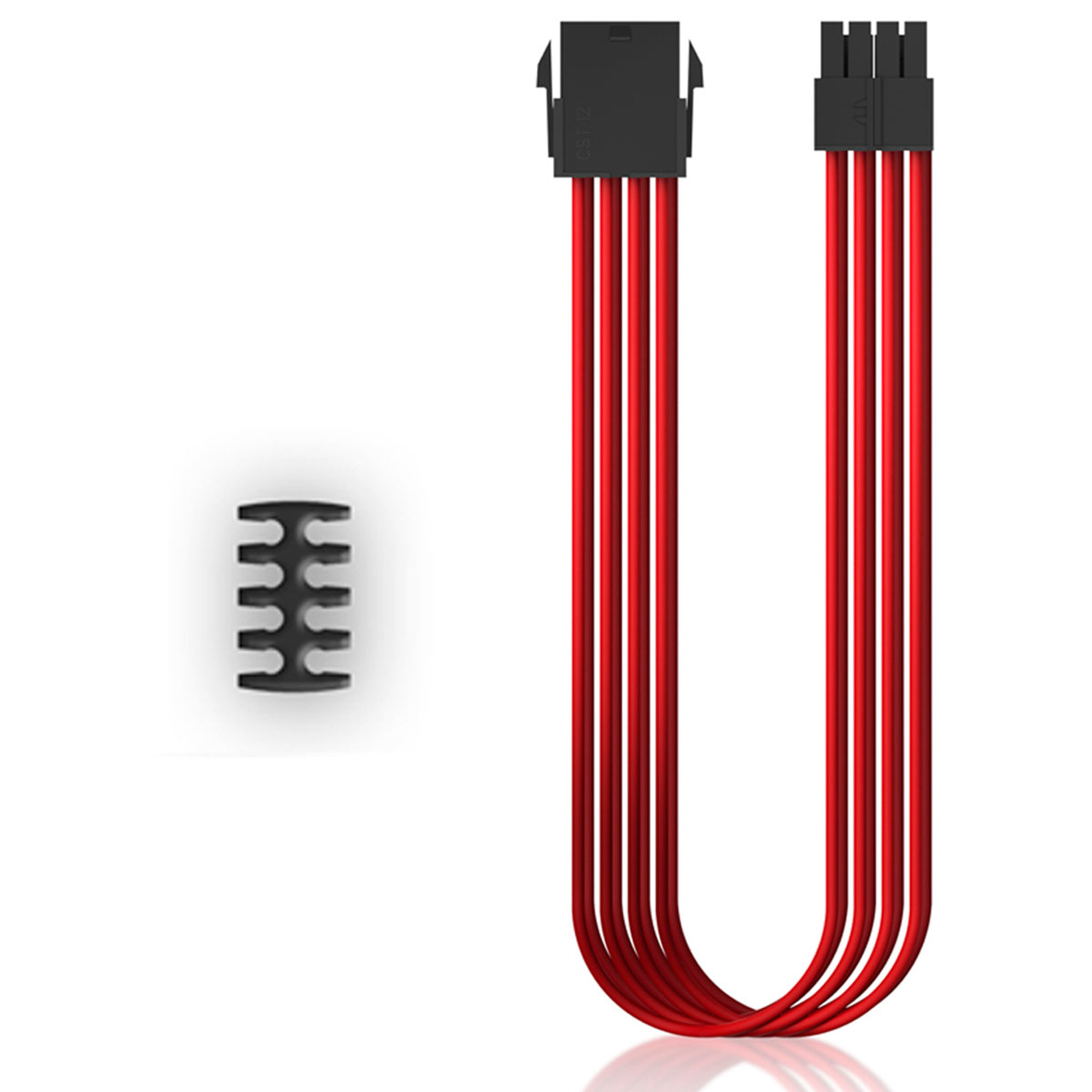 Extensor de Cabo 8 Pinos - 30cm - Vermelho - Deepcool EC300-CPU8P-RD