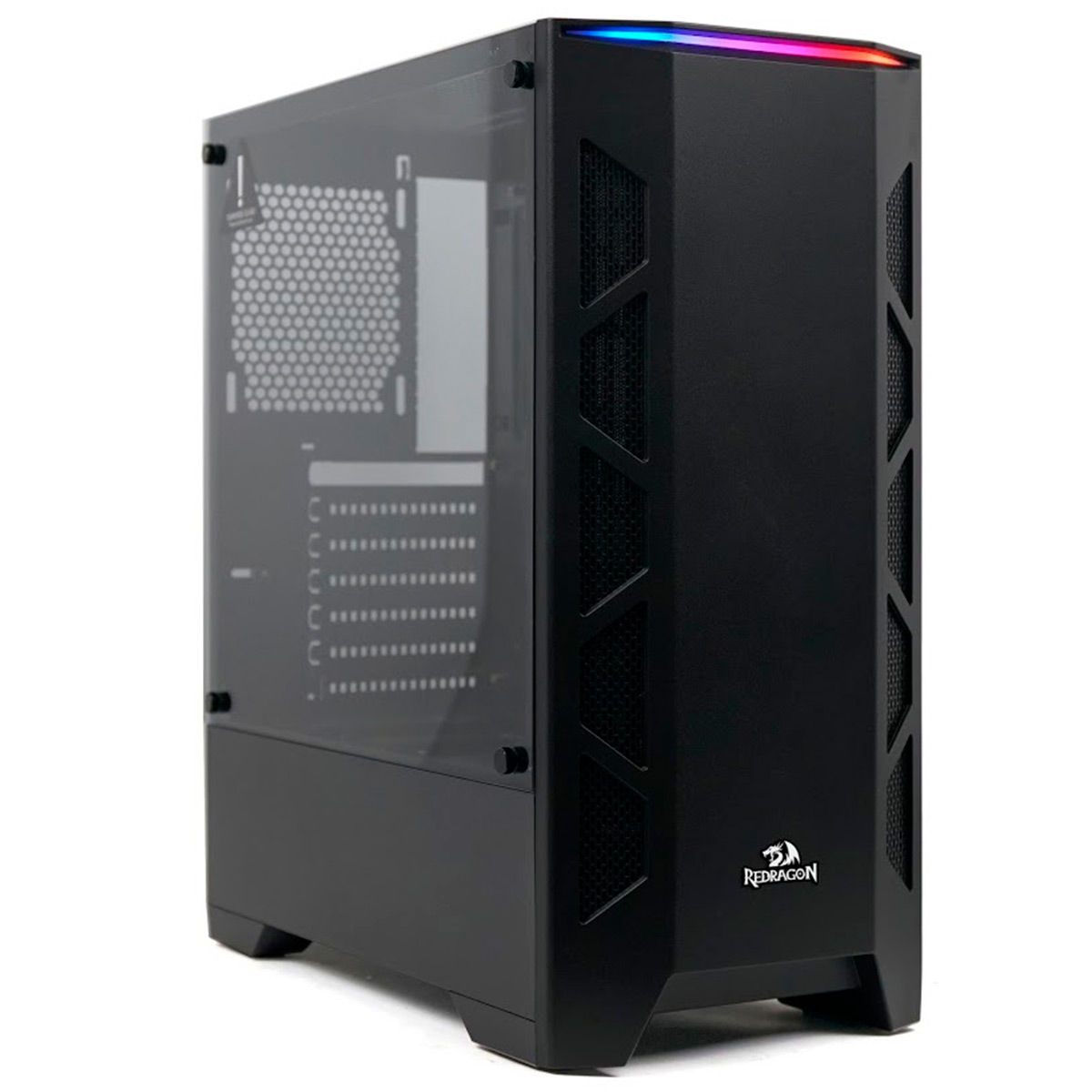 Gabinete Gamer Redragon Starscream - Lateral em Vidro Temperado - Preto - GC-610B