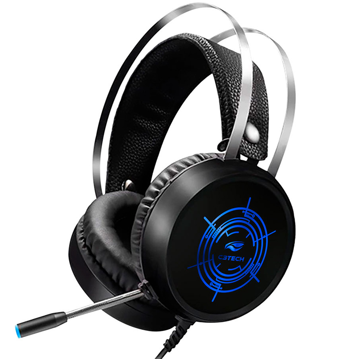 Headset Gamer C3Tech Harrier II - RGB - com Microfone - USB - PH-G330BKV2