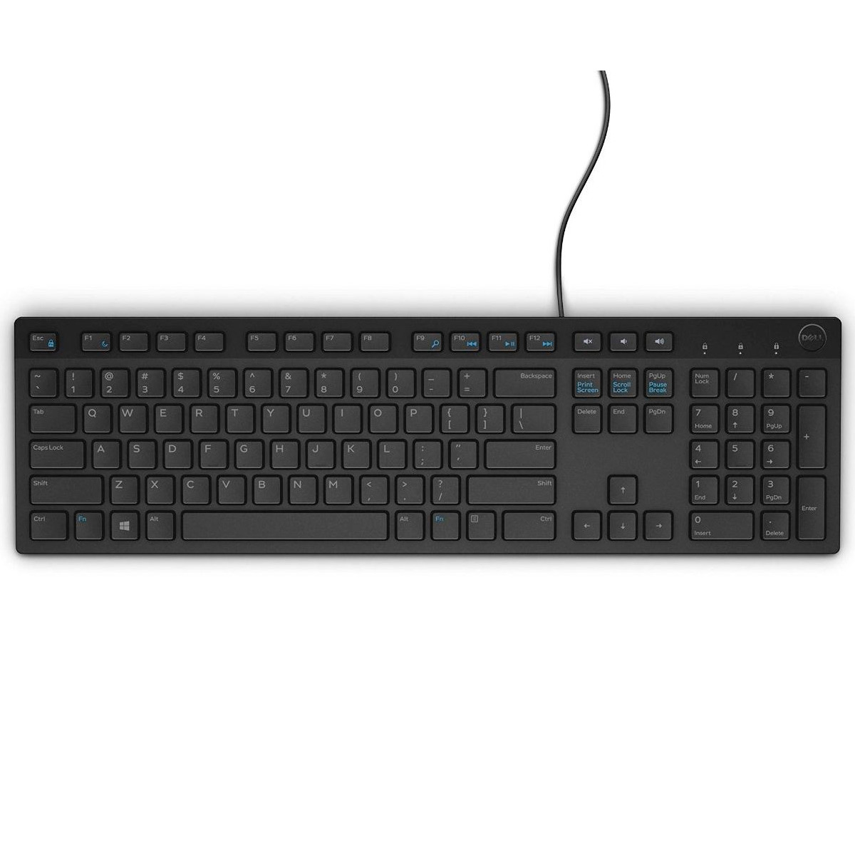 Teclado USB Dell KB216 - ABNT2 - Teclas Multimídia - KB216-BK-BPOR