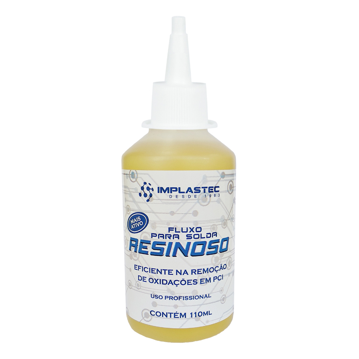 Fluxo Resinoso 110ml - Aplicação em Solda - Implastec