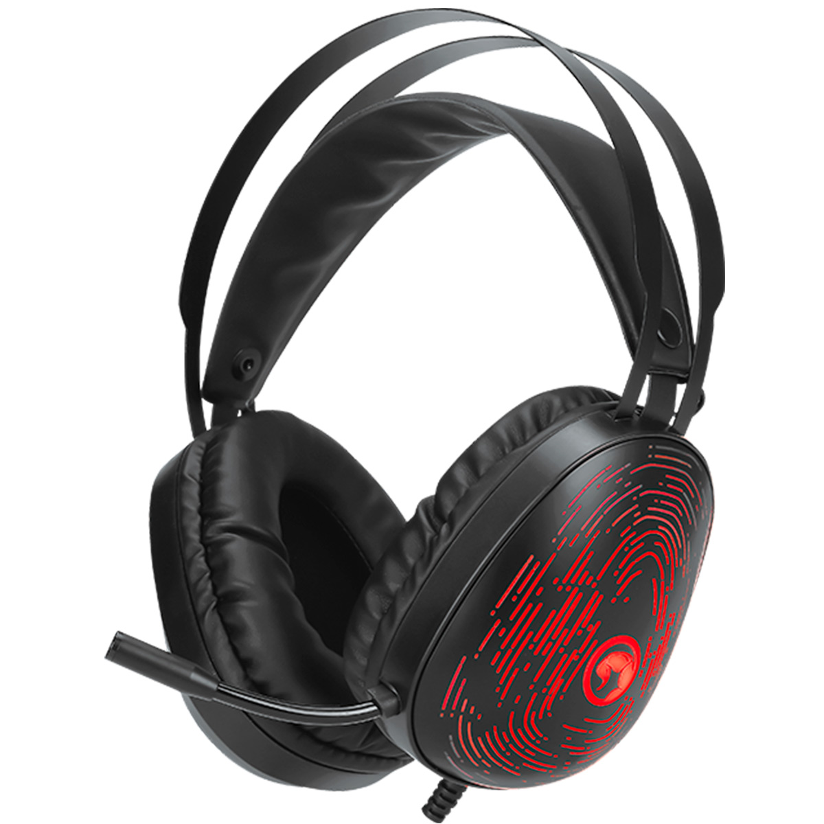 Headset Gamer Marvo HG9049 - 7.1 Surround - LED 7 Cores - Conector USB e P2