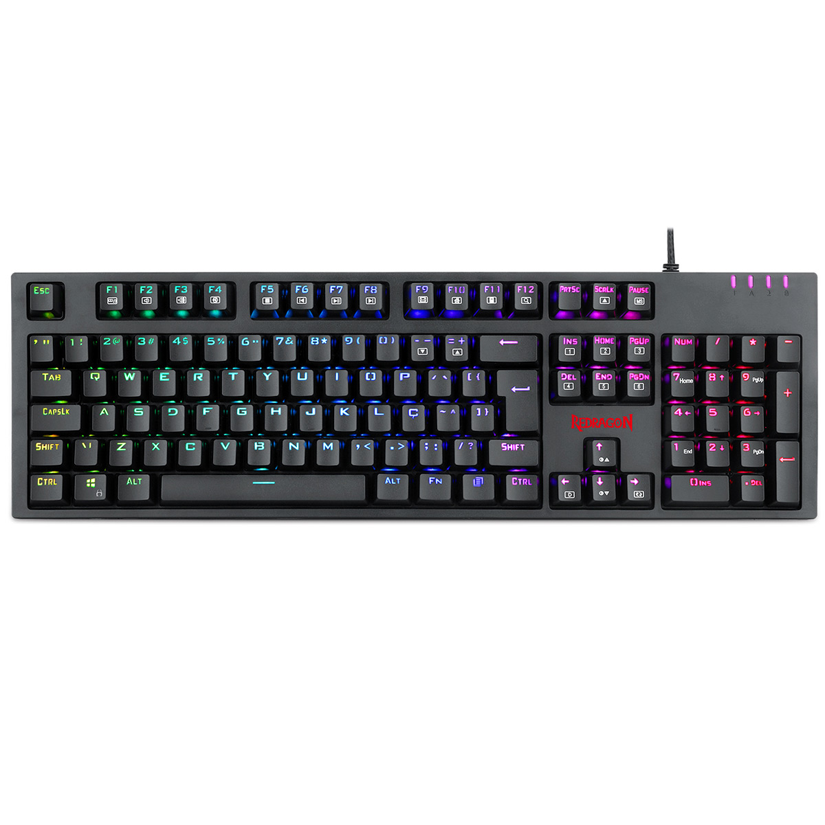 Teclado Mecânico Gamer Redragon Amsa Pro - ABNT2 - RGB Chroma - Switch Azul - K592RGB-PRO