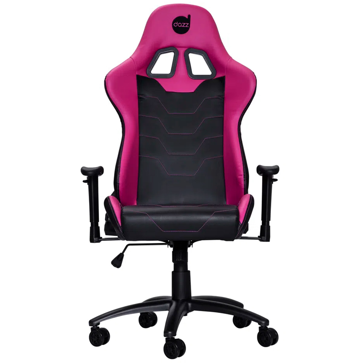 Cadeira Gamer Dazz Serie M - Encosto Reclinável - Rosa e Preta - 625170