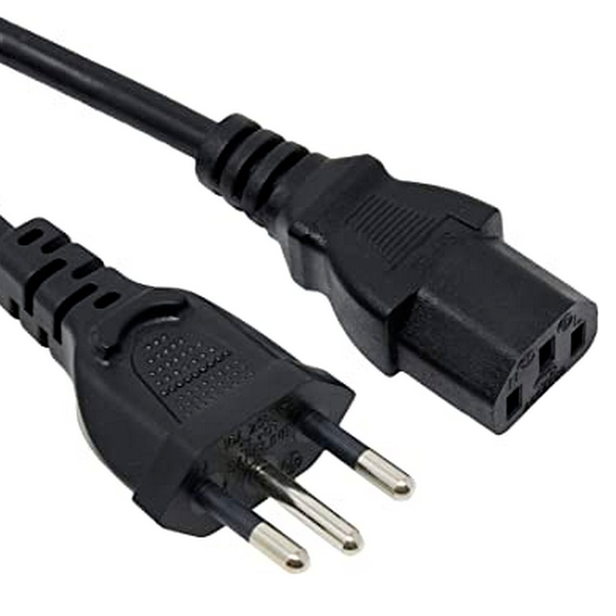Cabo de Força 3 metros - Tripolar - Padrão 3 pinos - 1,5mm / 16A - para Fonte até 1200W