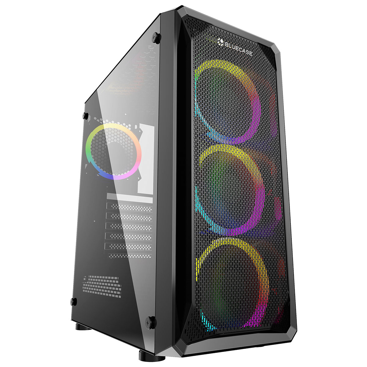 Gabinete Gamer Bluecase BG-032 - Lateral em Vidro Temperado - USB 3.0 - Mid Tower - Liquidação pequenas avarias