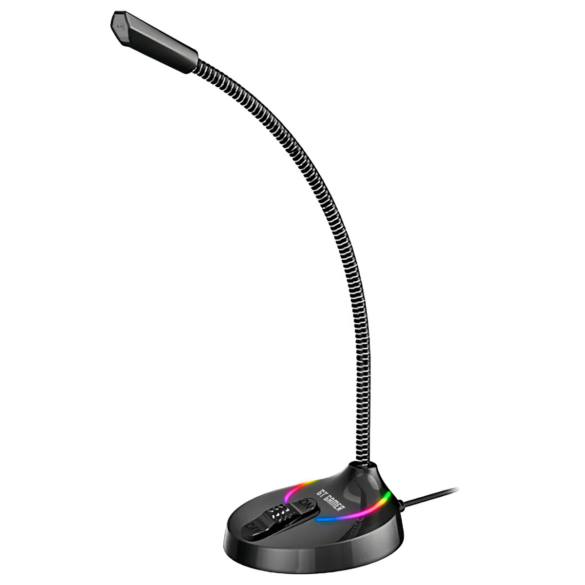 Microfone Gamer Goldentec GT Space - RGB - Haste Flexível - USB - 41392