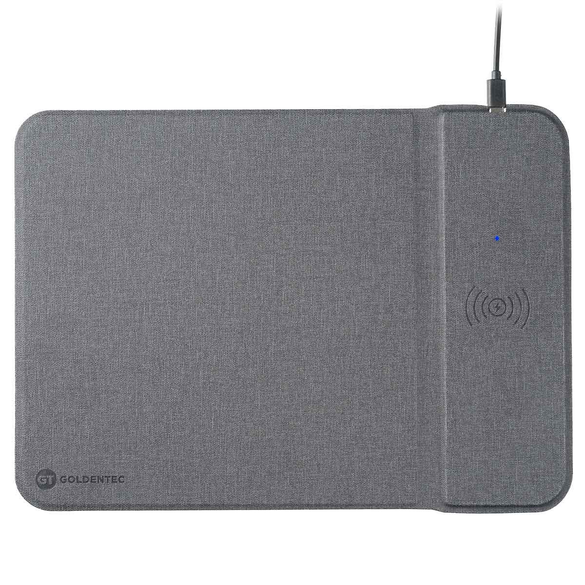 Mousepad Carregador sem Fio Goldentec GT Charger - Carregamento Rápido - Padrão Qi