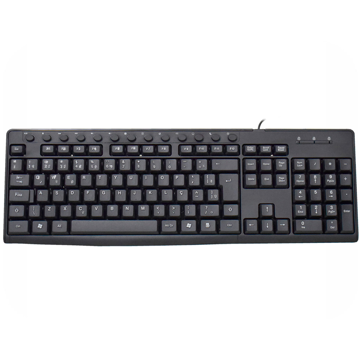 Teclado USB Multimidia K-Mex KM-6028 - ABNT2