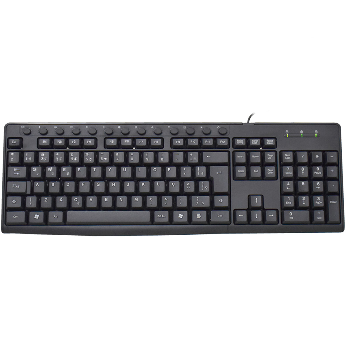 Teclado USB Multimidia K-Mex KM-6328U - ABNT2