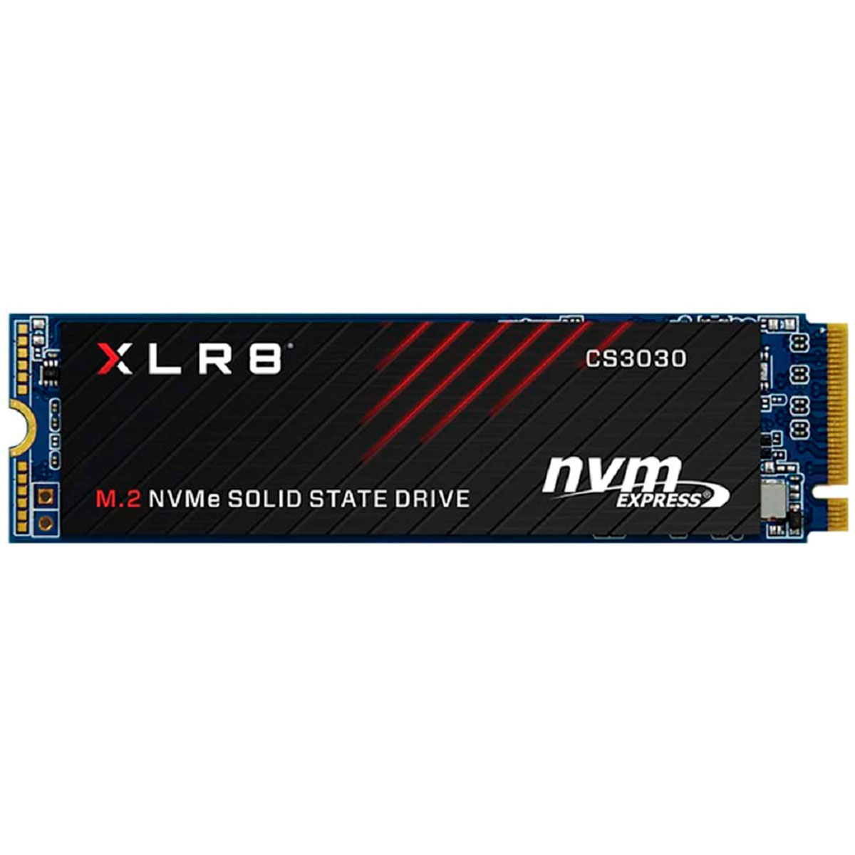 SSD M.2 500GB PNY CS3030 - NVMe - Leitura 3500MB/s - Gravação 2000MB/s - M280CS3030-500-RB